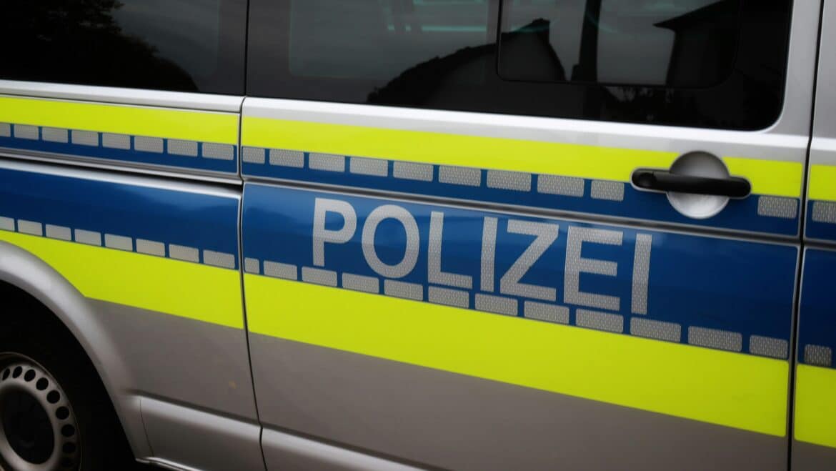 a police car parked in a parking lot