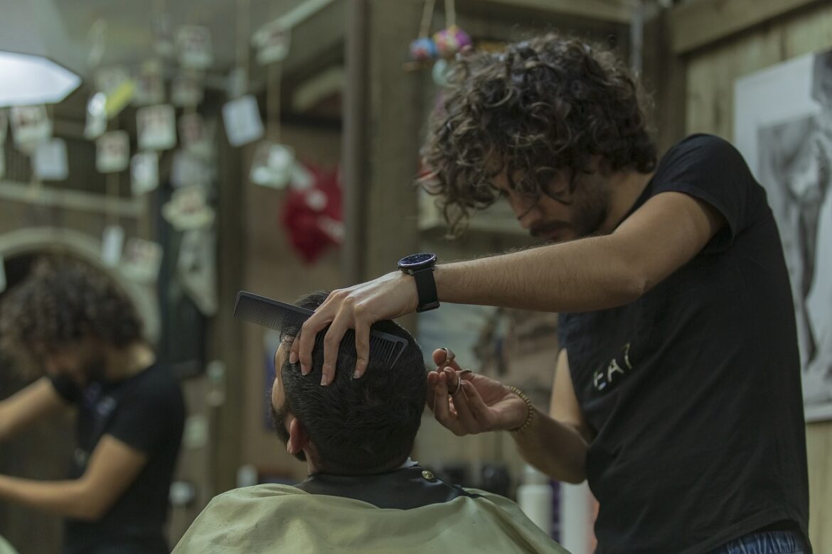barber, barber shop, men
