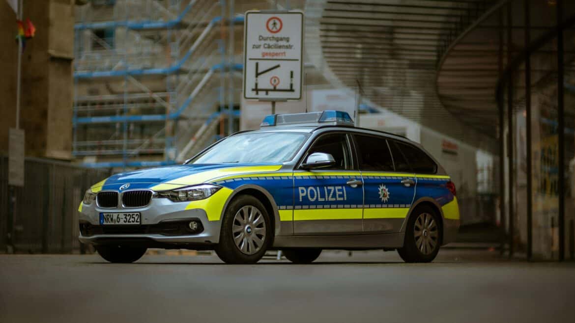 A german policecar in Cologne.
